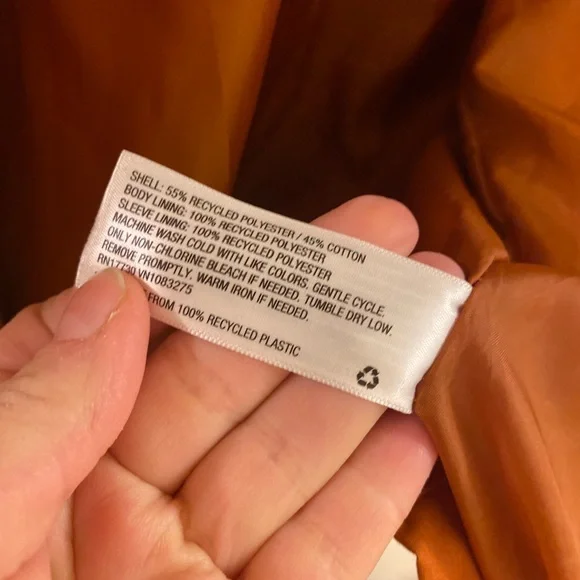 a new day Women's Orange raincoat Trench Coat - Picture 4 of 5